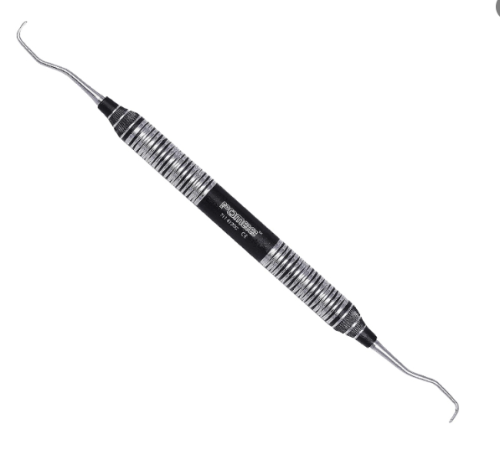 POMEE USA Periodontal Curettes Gracey ( US Alloy N664 Long Lasting Sharpness)-  Blk/Tin H/Handle 9.5mm