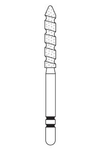 Two Striper Ultra-Premium Diamond Burs - TS2000 (Turbo/Spiral)- 2