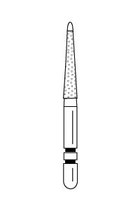 Rotary- Two Striper Ultra-Premium Diamond Burs -  Safe-End