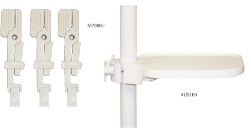 Miscellaneous- Alligator X-ray Film Holder, Post Mount Utility Tray