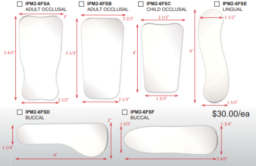 Occlusal, Buccal & Lingual Mirrors