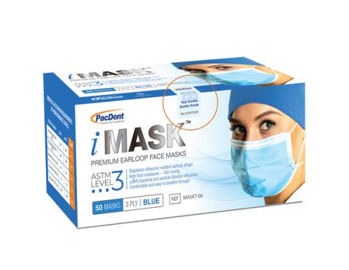 IMask Premium Earloop Face Masks ASTM Level 3