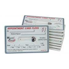 WAXSII FLOSSII APPOINTMENT CARD FLOSS