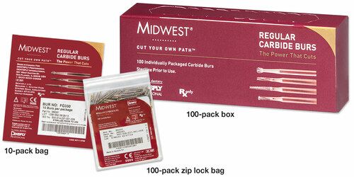 Midwest FG Carbide Bur #957 -Pear , All Purpose ,End Cutting