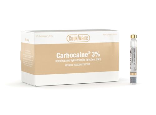 Cook-Waite Carbocaine- Hcl 3%