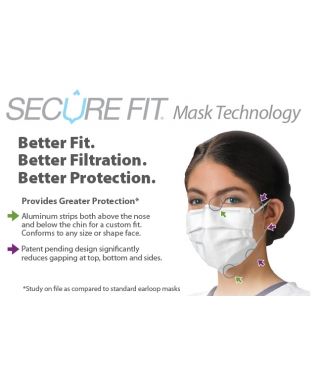 Ultra Earloop Mask w/Secure Fit Mask Technology- ASTM LEVEL 3