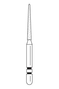 Rotary- Two Striper Ultra-Premium Diamond Burs 