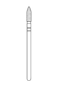 Rotary- Two Striper Ultra-Premium Diamond Burs 