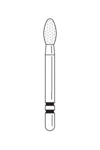 Rotary- Two Striper Ultra-Premium Diamond Burs 