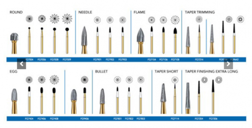 Trimming & Finishing Burs- Fine Finishing bur 9-series (30-bladed)